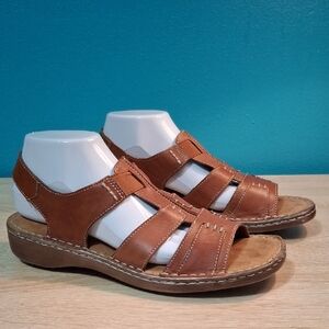 Naturalizer Women's Natural Sole By Naturalozer Cambria Leather Strappy Sandals